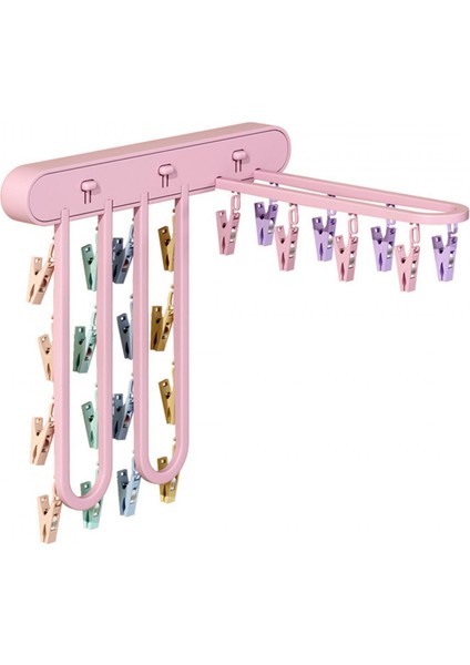 Çorap Askısı Askısı Askısı Organizasyonu 24 Klipsli Katlanabilir (Yurt Dışından) fiyatları