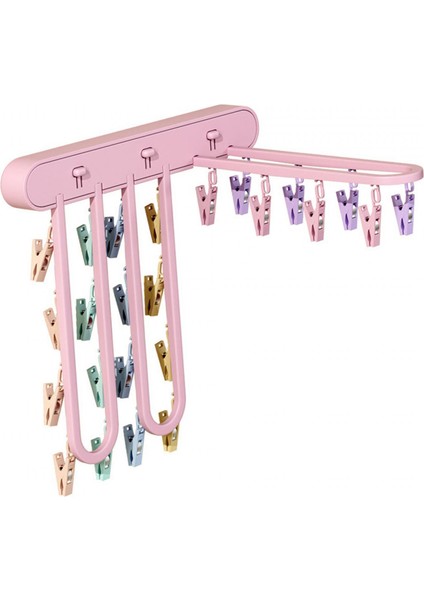 Çorap Askısı Askısı Askısı Organizasyonu 24 Klipsli Katlanabilir (Yurt Dışından) modelleri