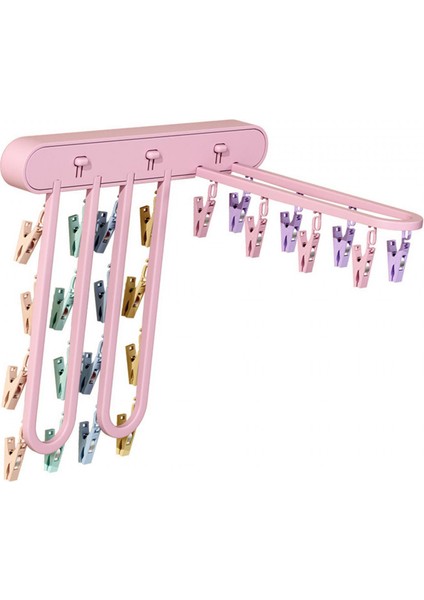 Çorap Askısı Askısı Askısı Organizasyonu 24 Klipsli Katlanabilir (Yurt Dışından) indirimleri