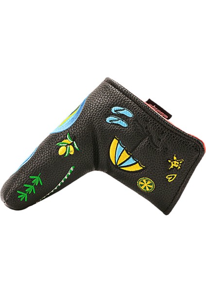 1 Adet Golf Atıcı Headcovers Nakış Su Geçirmez Tüm Markalara Uygun Erkek Kadın Siyah (Yurt Dışından)