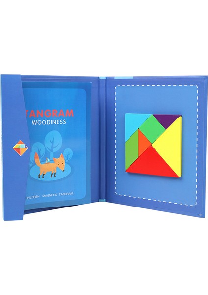 Tangram Manyetik Çıkartmalar Ilkokul Öğrencileri Anaokulu Erken Eğitim Eğitici Oyuncaklar (Yurt Dışından)