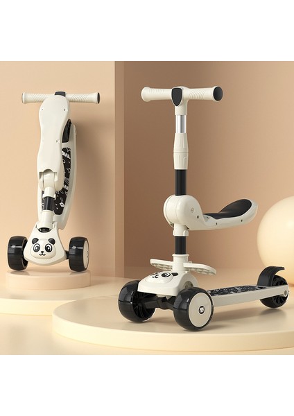 Çocuk Scooterları Kız ve Erkek Çocuklar Için Çocuk Kaykaylarının Üzerine Oturabilir ve Kaydırılabilir (Yurt Dışından)