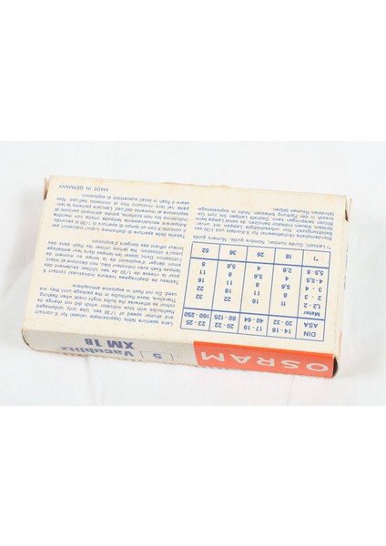 5 Adet Osram Flash Bulbs Photoflashes Xm 1b modelleri