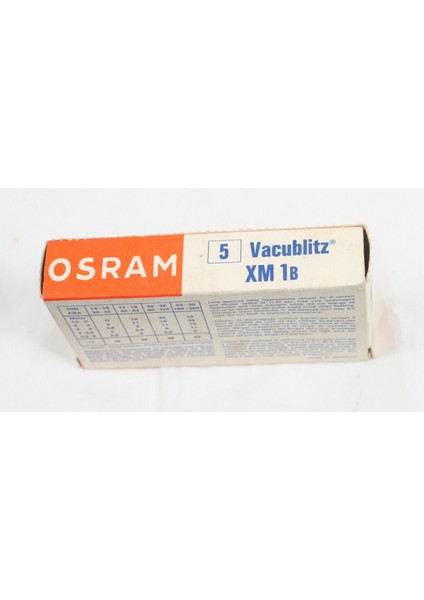 5 Adet Osram Flash Bulbs Photoflashes Xm 1b fırsatları