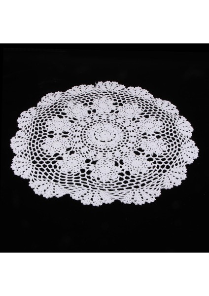 Dantel Yuvarlak El Tığ Işi Masa Bardak Mat Bardak Altlığı Peçete Bardak Altlığı Düğün Dekor 40 cm 50 cm (Yurt Dışından) indirimleri