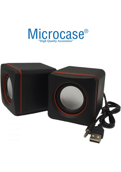 Multimedya 1+1 Mini Pc Hoparlör 2.0 USB Speaker - AL4095