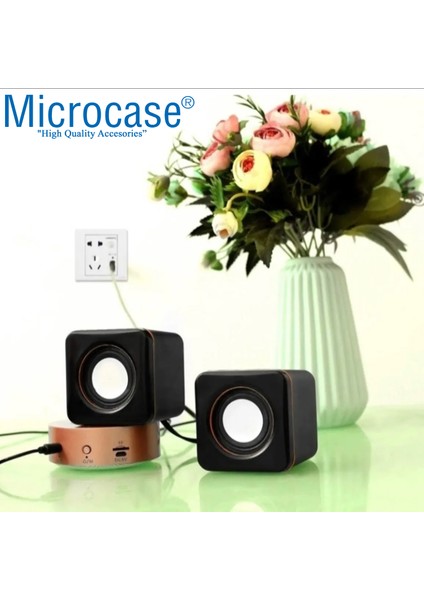 Multimedya 1+1 Mini Pc Hoparlör 2.0 USB Speaker - AL4095