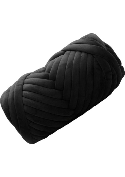 Kalın Iplik Örgü Kol Örgü Yumuşak Iplik 250G Dıy Halı Yapımı Kazak Siyah (Yurt Dışından)