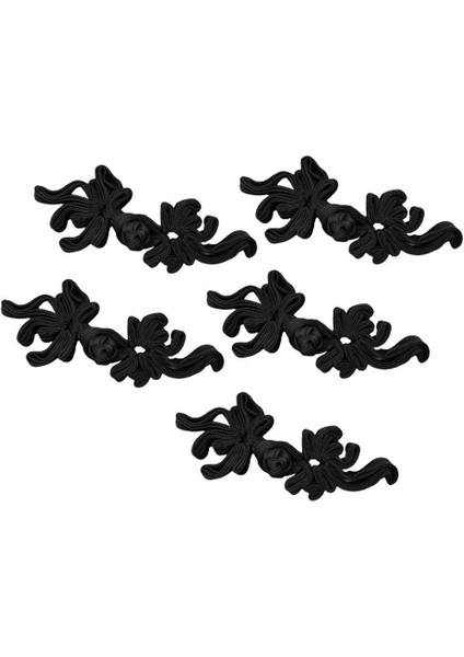 5 Pairs El Yapımı Çin Düğüm Düğme Kurbağa Kapakları Ş (Yurt Dışından)