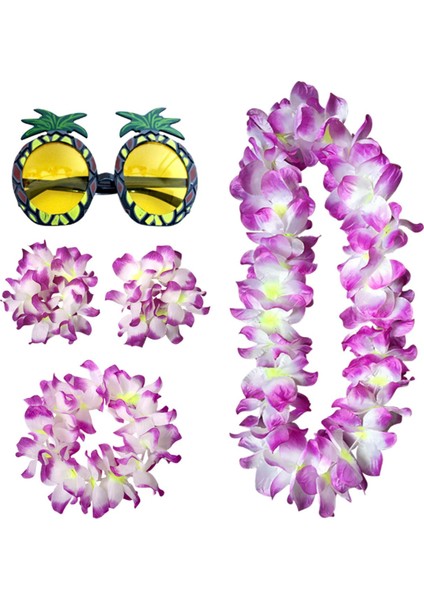 Hawaiian Kolye Kostüm Seti Plaj Yetişkinler Için Cosplay Luau Etkinlik Aksesuarı Menekşe (Yurt Dışından) fırsatları