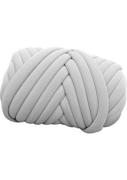 Jumbo Tübüler Iplik Tüp Dev Iplik Kol Örgü Ipi 250G Tıknaz Iplik Hacimli Iplik Açık Gri (Yurt Dışından) fırsatları