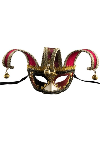 Yarım Yüz Masquerade Kostüm Festivali Parti Malzemeleri Cosplay Kırmızı (Yurt Dışından) fiyatları