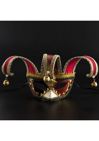 Yarım Yüz Masquerade Kostüm Festivali Parti Malzemeleri Cosplay Kırmızı (Yurt Dışından) modelleri