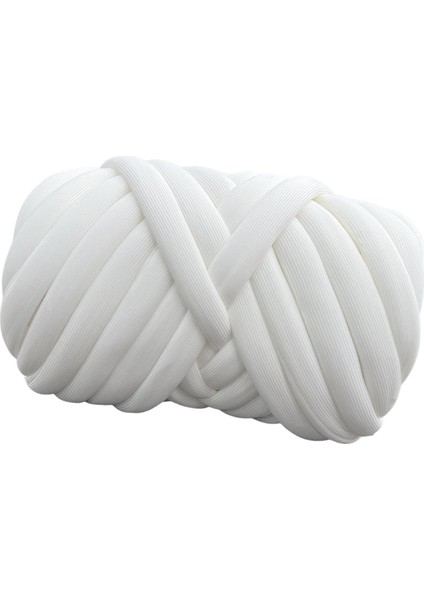 Jumbo Tübüler Iplik Tüp Dev Iplik Kol Örgü Ipliği 250G Tıknaz Iplik Hacimli Iplik Beyaz (Yurt Dışından)