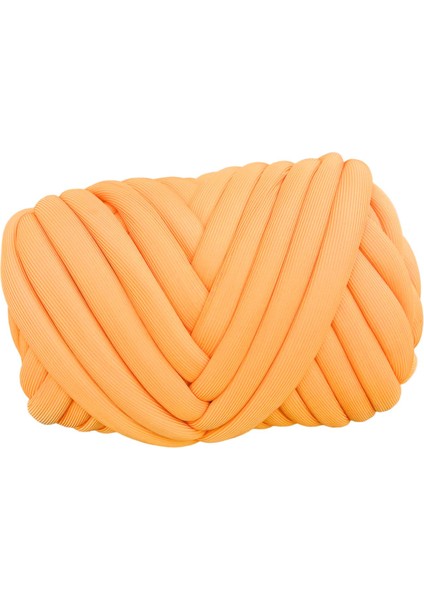 Jumbo Tübüler Iplik Tüp Dev Iplik Kol Örgü Ipliği 250G Tıknaz Iplik Hacimli Iplik Turuncu (Yurt Dışından)