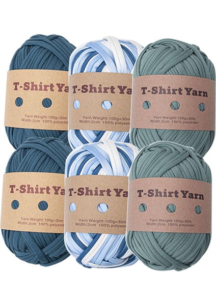 Halı Yapımı Için 6 T Shirt Dokuma Ipliği Sepet (Yurt Dışından)