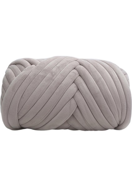 1 kg Kadife Tıknaz Iplik Kol Örgü Tığ Işi Yumuşak Dıy Jumbo Boru Şeklindeki Iplik Açık Gri Için (Yurt Dışından) modelleri