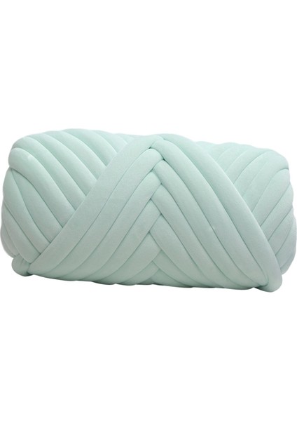 1 kg Kadife Tıknaz Iplik Kol Örgü Tığ Işi Yumuşak Dıy Jumbo Boru Şeklindeki Iplik Açık Yeşil (Yurt Dışından)