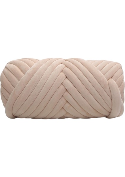 1kg Kadife Tıknaz Iplik Kol Örgü Tığ Işi Yumuşak Dıy Jumbo Boru Şeklindeki Iplik Bej (Yurt Dışından) modelleri