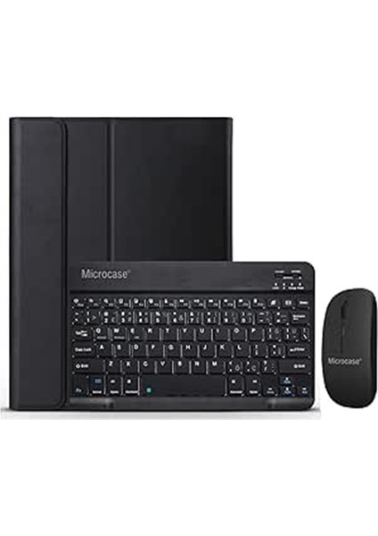 Lenovo Tab P12 TB370FU 12.7 Inch Tablet Bluetooth Klavye ve Mouse + Standlı Kılıf - Bkk6