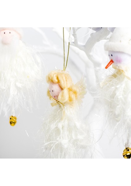 4 Adet Noel Kolye Melek Bebek Yılbaşı Ağacı Süsler Dekorasyon (Yurt Dışından) modelleri