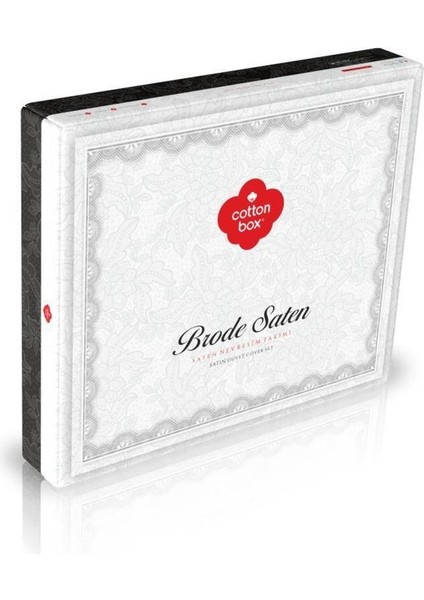 Brode Saten Nevresim Takımı - Gloria Gri modelleri