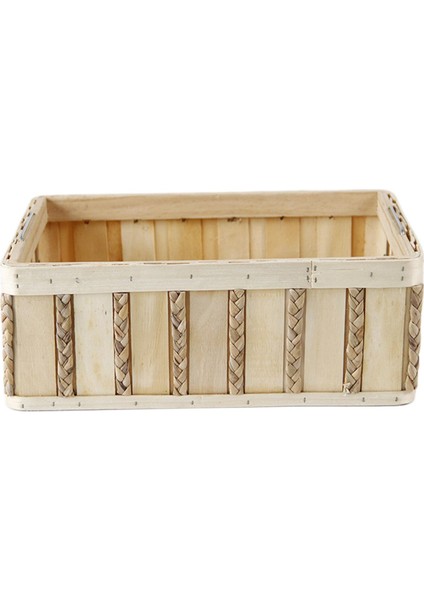 Oturma Odası Yurt Centerpiece Için Ahşap Depolama Sepeti Masaüstü Çerçeve Kılıfı (Yurt Dışından)