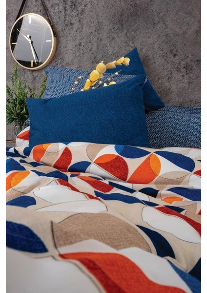 Modern Çift Kişilik Nevresim Takımı Ring Mavi fiyatları