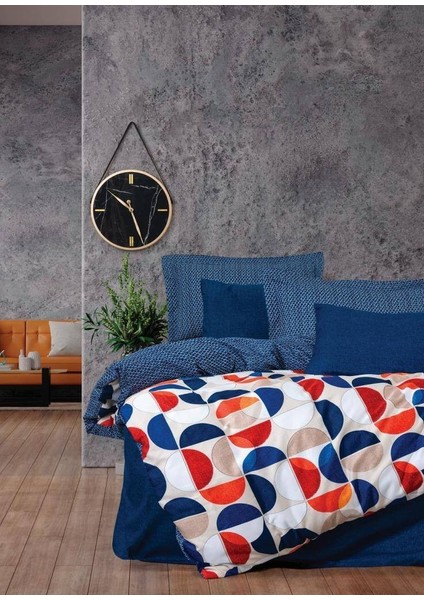 Modern Çift Kişilik Nevresim Takımı Ring Mavi fırsatları