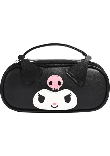 Sanrio Kuromi Melody Büyük Kapasiteli El Yapımı Pu Deri Kırtasiye (Yurt Dışından)