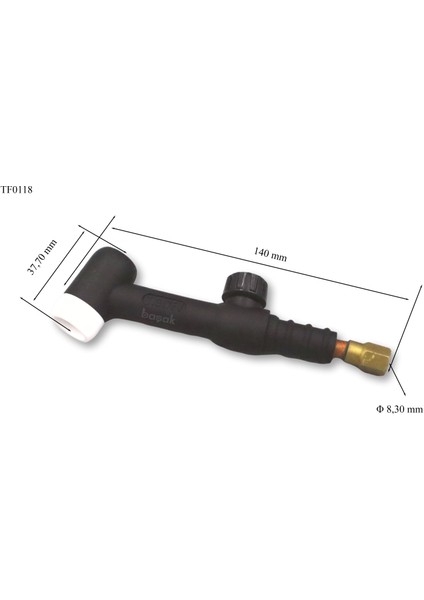 TF0118 Wp 17 Flex Vanalı Argon Torç Boyunu Trafimet