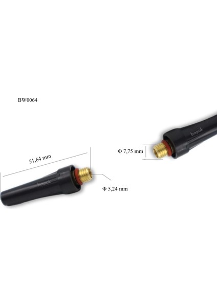 BW0064 Orta Fındık Tig Tapası-Kep 9-20 Torçlar Için 41V35 Trafimet 1 adet fiyatıdır fiyatları