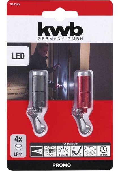 Mini LED Fener 2'li 948395