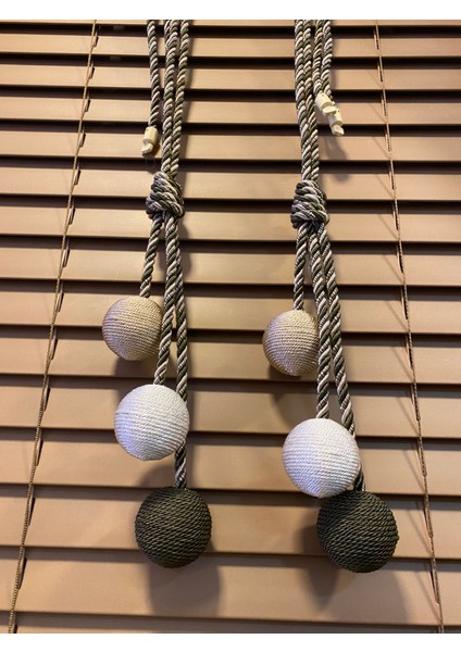 Ege’nin Atölyesinden Tavan Broçölü , Top Tavan Bağlama , Perde Aksesuarı , Set 2 Parça 6 Top