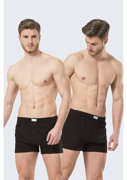 Erkek Düğmeli Boxer (2li Paket)