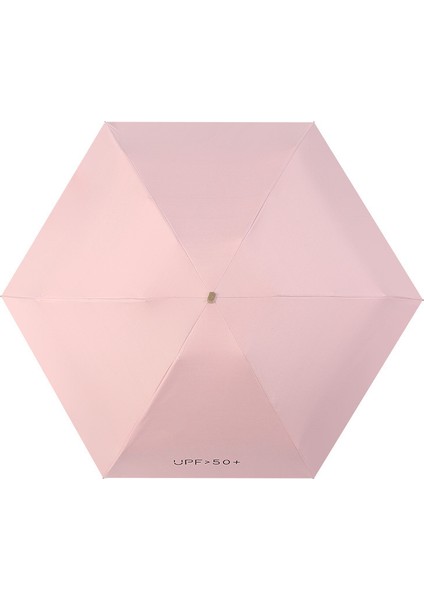 Mini Ultra Hafif Düz 50% Kapalı Güneşli Şemsiye Kalınlaşmış Vinil Güneş Koruyucu Şemsiye Küçük Taşınabilir Güneş Şemsiyesi (Yurt Dışından)