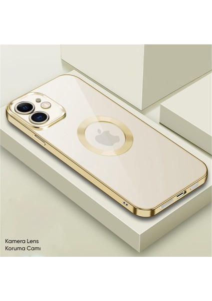 Apple iPhone 11 Uyumlu Kılıf Glint Silikon Kılıf Gold