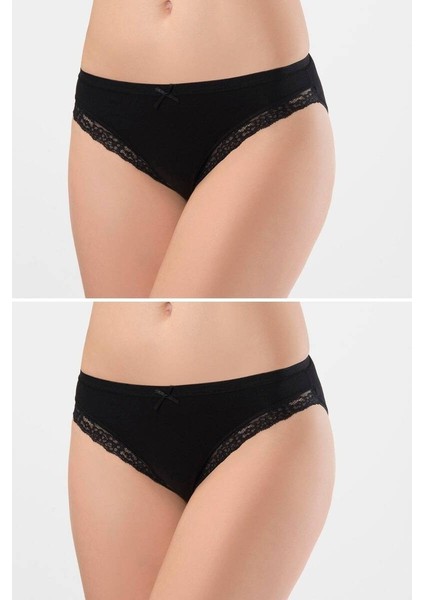 Kadın Likralı Fistolu Bikini (2li Paket)