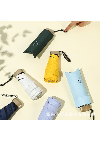 Düz Beş Katlı Şemsiye Ultra Hafif Güneş Kremi Güneşlik Güneş Şemsiyesi Kadın Mini Cep Şemsiyesi Vinil Katlanır Güneşli Şemsiye (Yurt Dışından) modelleri