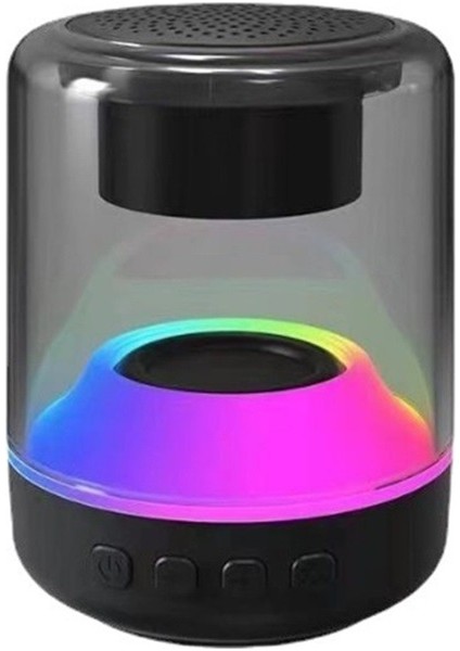 Taşınabilir Açık Tws Renkli Bluetooth Hoparlör Araba Renkli Atmosfer Işığı Bluetooth Hoparlör (Yurt Dışından)