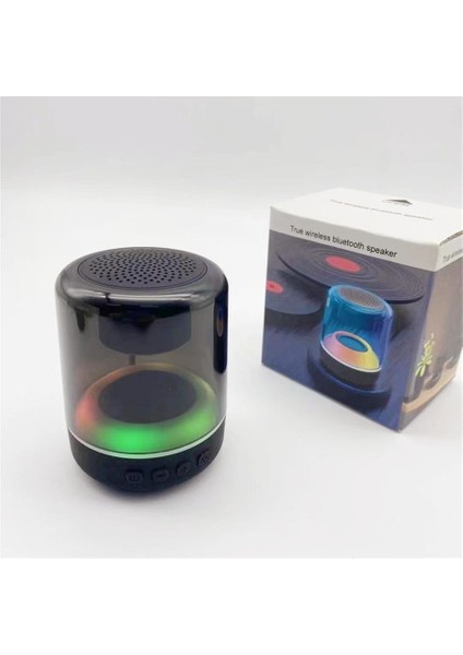 Taşınabilir Açık Tws Renkli Bluetooth Hoparlör Araba Renkli Atmosfer Işığı Bluetooth Hoparlör (Yurt Dışından)