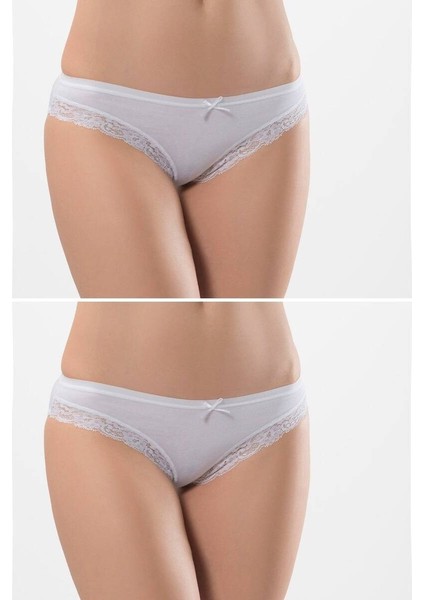 Kadın Likralı Fistolu Bikini (2li Paket)