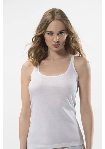 Kadın İnce Askılı Kaşkorse Modal Atlet