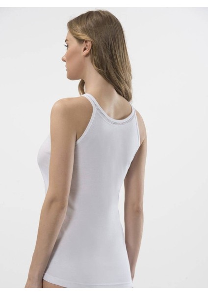 Kadın Şerit Detaylı İnce Askılı Kaşkorse 2’li Pamuklu Atlet fiyatları