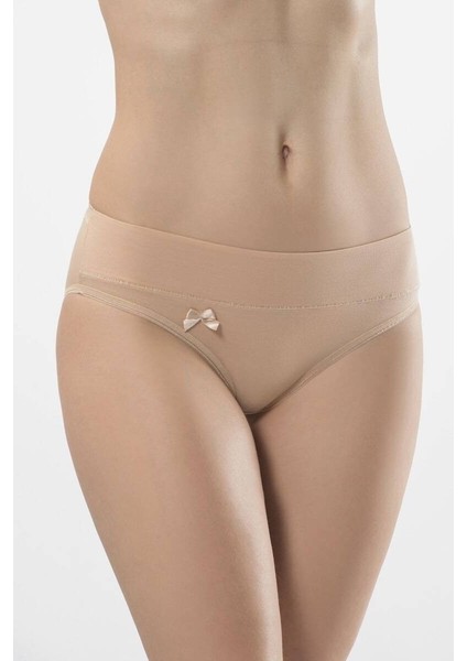 Kadın Beli Lastikli Likralı 2li Pamuklu Bikini Külot