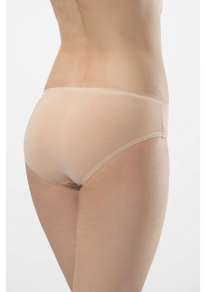 Kadın Beli Lastikli Likralı 2li Pamuklu Bikini Külot