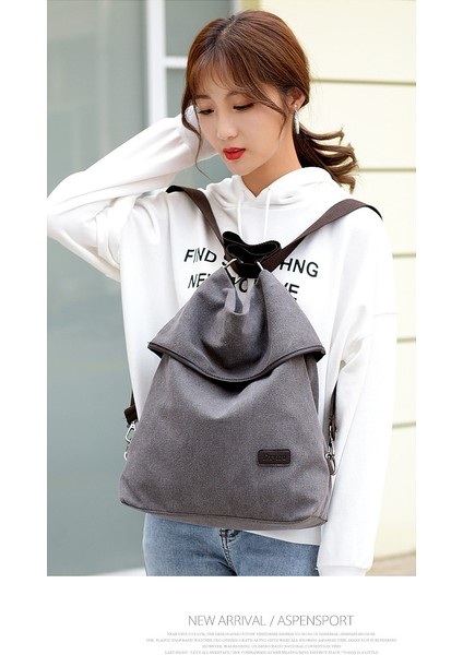 Yj Kadınlar Için Yeni Gündelik Kanvas Çanta, Büyük Kapasiteli Omuz Çapraz Çanta, Kore Tarzı Moda Çok Fonksiyonlu Sırt Çantası (Yurt Dışından) fiyatları