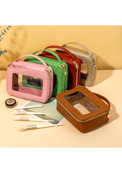 Yj Suya Dayanıklı Şeffaf Pu Kozmetik Çantası Seyahat Esasları (Yurt Dışından) fiyatları