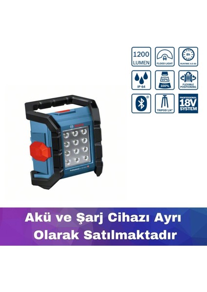 Glı 18V-1200C Akülü Fener (Akü ve Şarj Yoktur) 0601446700