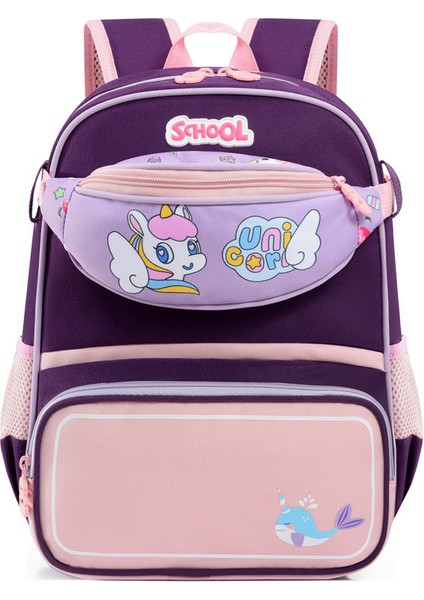 Yj Yeni Çocuk Okul Çantası Anaokulu Erkek ve Kadın Bebek Sevimli Karikatür Sırt Çantası (Yurt Dışından)